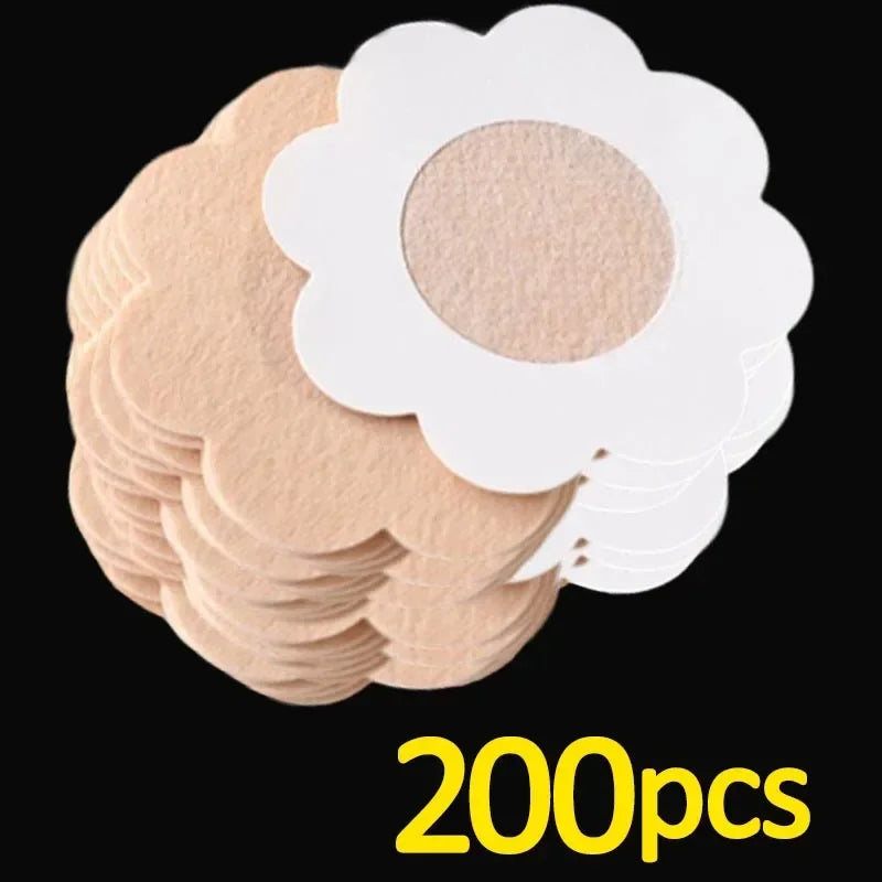 50/200pcs Nipple Cover Stickers Women Breast Lift Tape Pasties Invisible Self-Adhesive Disposable Bra Padding Chest Paste Patch