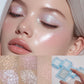 5-Color Creamy Highlighter  Palette - Soft Putty Texture, Intense Shimmer & Glitter, Long-Lasting