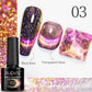 PUENTE 7.5ML Golden Gems Cat Magnetic Gel Nail Polish Pink Brown Blue Colors Golden Glitter Cat Eye Soak Off UV Nail Art Varnish