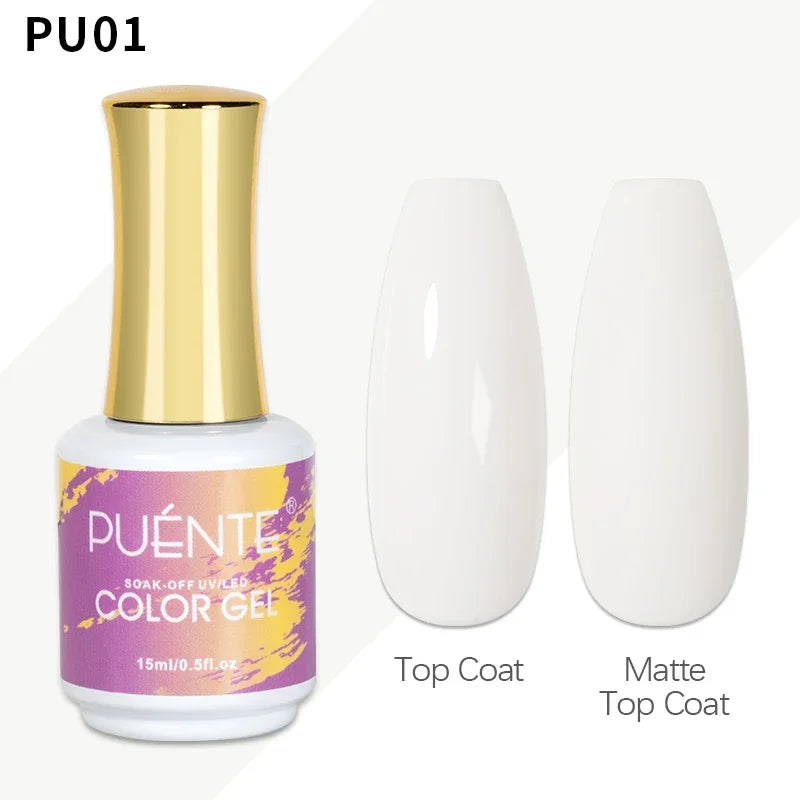 PUENTE Pearl Color Builder Nail Gel Polish Hema Free Shell Thread Glitter Nail Extension Semi-Permanent Construction Gel Varnish