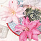 2pcs Boho Style Oversized Faux Flower Hair Clip Set, Elegant Beach Side-Bang Decor Headpieces Claw Clips Hair Claws Hair Barrettes, School Stuff, Pink Hair Clips, Vacation Outfits Woman, Girly, Hair Accessories, Valentines Ac