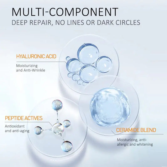 4 In 1 Eye Cream Anti Dark Circles Eye Bags Anti-Wrinkle Eye Serum Lifting Firming Eye Skin Care