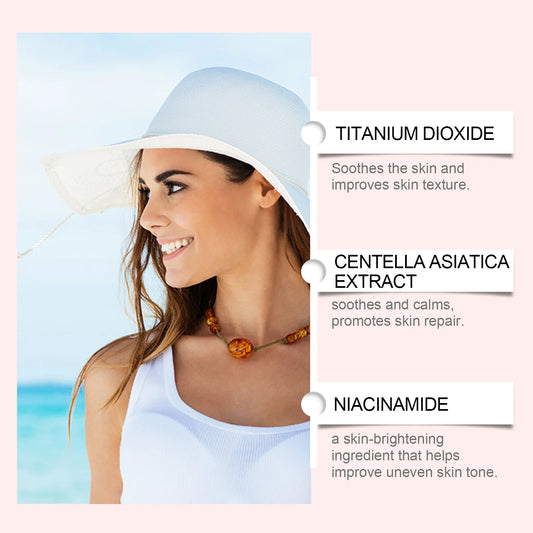 Hoygi SPF50 Sunscreen Facial Body Sun Cream Solar Blocker Refreshing Care Body Sunblock Lotion Moisturizing Solar Protector Ski