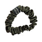 100% Pure Mulberry Silk Scrunchies Hair Bands Ties Gum Elastics Ponytail Holders Pure Color for Women Girls 19 Momme 1.5CM