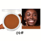 Wheat Bronzing Powder for Dark Skin, Matte Finish, Sweatproof & Oil Dark Foundation Concealer, Powder Puff And Mirror