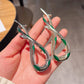 1pc Zinc Alloy Rhinestone Snake Hair Ornament, Retro Elegant High-End Hairpin, Four Seasons Personality Versatile Headwear, Suit
