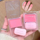 Orange Pink Blusher Plate with Puff Water Gloss Blush Cream Makeup Lasting Moisturizing Cheek Tint Rouge Portable Blush Cosmetic