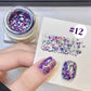 MIANEL 1-12PCS Star-chasing Moon-chasing Gel Nail Polish 2026 Popular Whitening Strobe Sequin Flashing Nail Polish White Nails