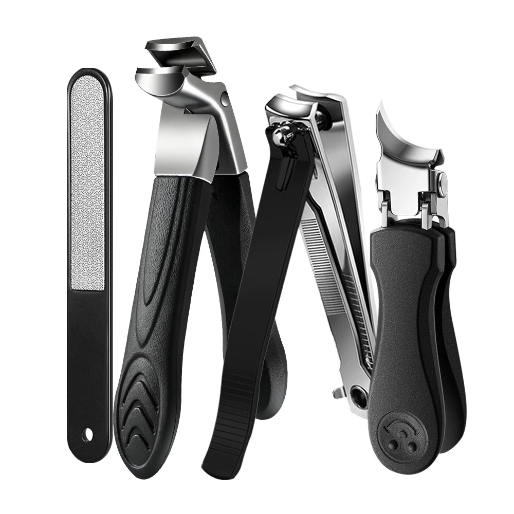 2/4Pcs/Set Nail Clippers Set Ingrown Toenail Thick Nail Clippers Set for Professional Pedicure Manicure Fingernail Tools