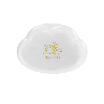 50pcs/Box Travel Portable Disposable Soap Tablets Jasmine Scented Soap Flakes Children Student Portable Soap Paper Cleaning Tool