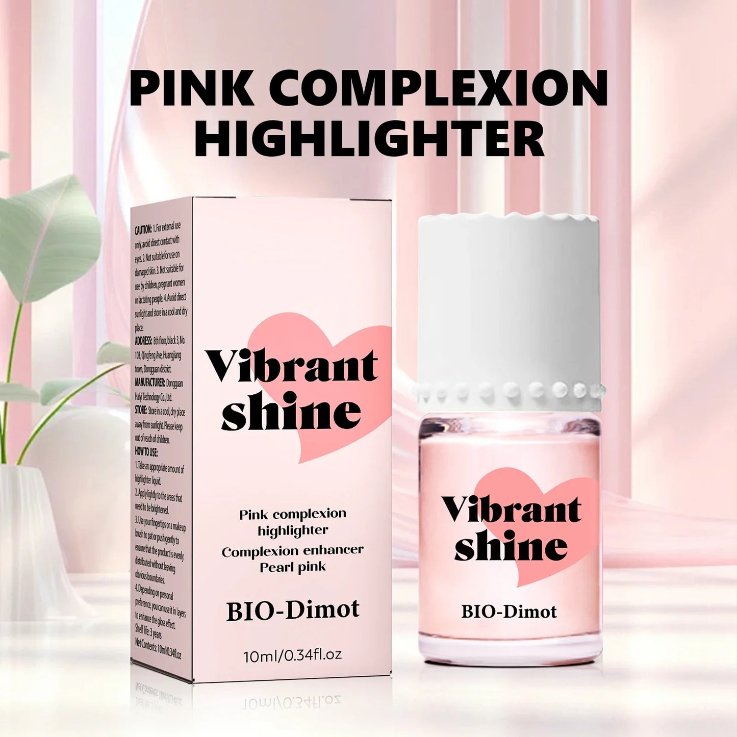 Face Liquid Highlight Fluid Makeup Face Shimmer Shine Highlighter Iluminador Maquillaje Bronzer Contouring High Lighter
