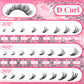 30D40D50D80D DIY Eyelash Extension Kit with Tweezers, Glue and Seal Reusable Single Eyelashes for Party Stage Festival Eye Makeu