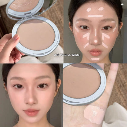 White Pink Brightening Highlighter Cream Concealer Matte Face Highlight Cream Cover Acne Spot Dark Circles Moisturizing Makeup