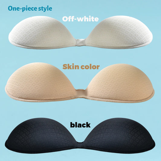 3cm Sexy Thick Latex Breast Pads, Breast Inserts for Lift and Enhancement, Bra Pads for Breast Enlargement, Removable Underwear Breast Accessories Suitable for Swimwear and Bikinis