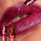 2pcs Moisturizing Cat Eye Lipstick Mirror Glitter Metallic Lipstick Diamond Pink Pearl Sparkling Lip Gloss Color Changing Lips