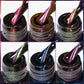 7.5ML Aurora Starlit Cat Eye Gel Nail Polish Rainbow Glitter Galaxy Cat Magnetic Nail Art Gel Soak Off UV Semi-Permanent Varnish