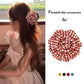 2025 New Grid Hair Claw Women's Gripper Korean Version Flower Hairpin Yellow Rose Exquisite Grab Clip Hair Accessory For Girls