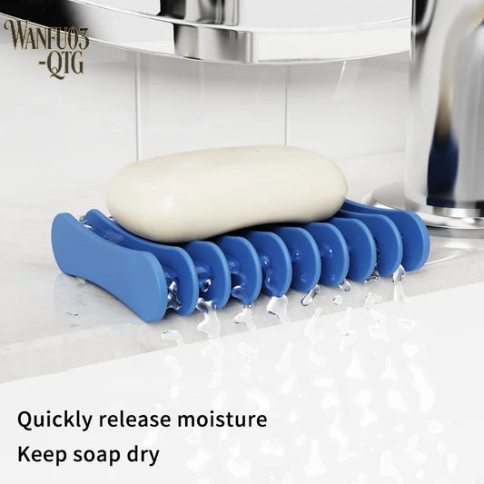 Hot Sale Perfect Innovative Easy To Clean Innovative Premium Silicone Silicone Self Draining Soap Dishes Compact And Soap Holder