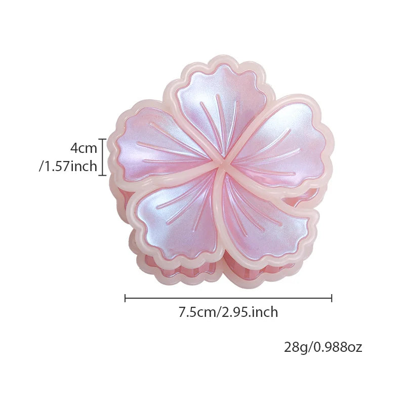 Hot New Arrival: Colorful Glittering Cabbage Flower Hair Clip Beach Vacation Style Back-of-Head Hair Accessory