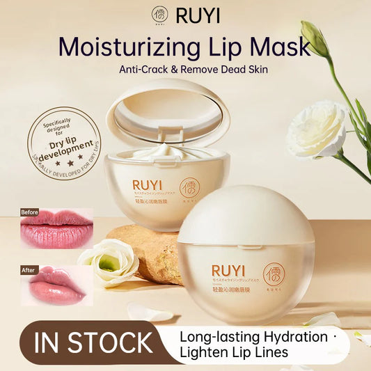 RUYI Lip Mask Moisturizing Dead Skin Removal Lip Lines Reduction Repair Dryness & Cracking Prevention Beauty Skin Care