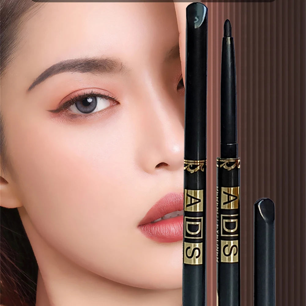 2Pcs Waterproof Black Brown Eyeliner Pencils-Smudge-Proof, Long-Lasting &Beginner-Friendly Smooth High Pigmented Punk Eye Makeup