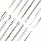 Multicolor Double-ended Stainless Steel Cuticle Pusher Dead Skin Push Remover For Pedicure Manicure Nail Art Cleaner Care Tools