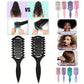 Curl Define Styling Brush Hollow Out Detangling Hair Brush Tangled Wet Curly Hair Comb Shaping Curls Barber Hairdressing Tools
