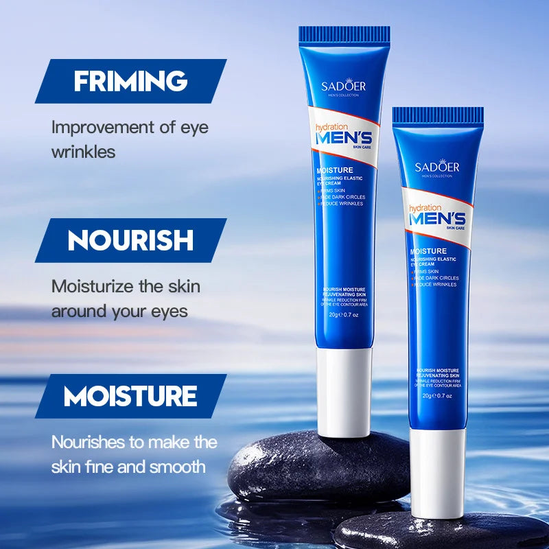 Retinol Eye Bag Removal Cream For Men Anti-Wrinkle Firming Skin Fades Fine Lines Anti Dark Circle Puffiness Brightening Eye Care