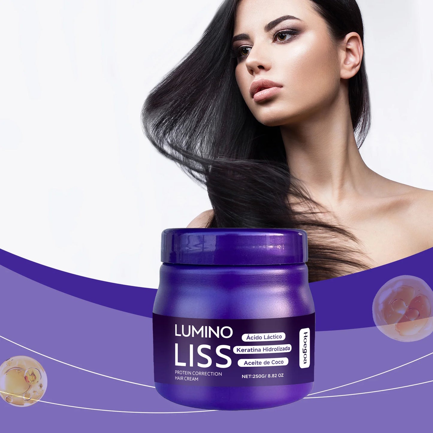 250g Keratin Straightening Hair Mask Restore Hair Soften Gloss Straightener Deep Repair Conditioner For Dry Damaged Frizzy Hair