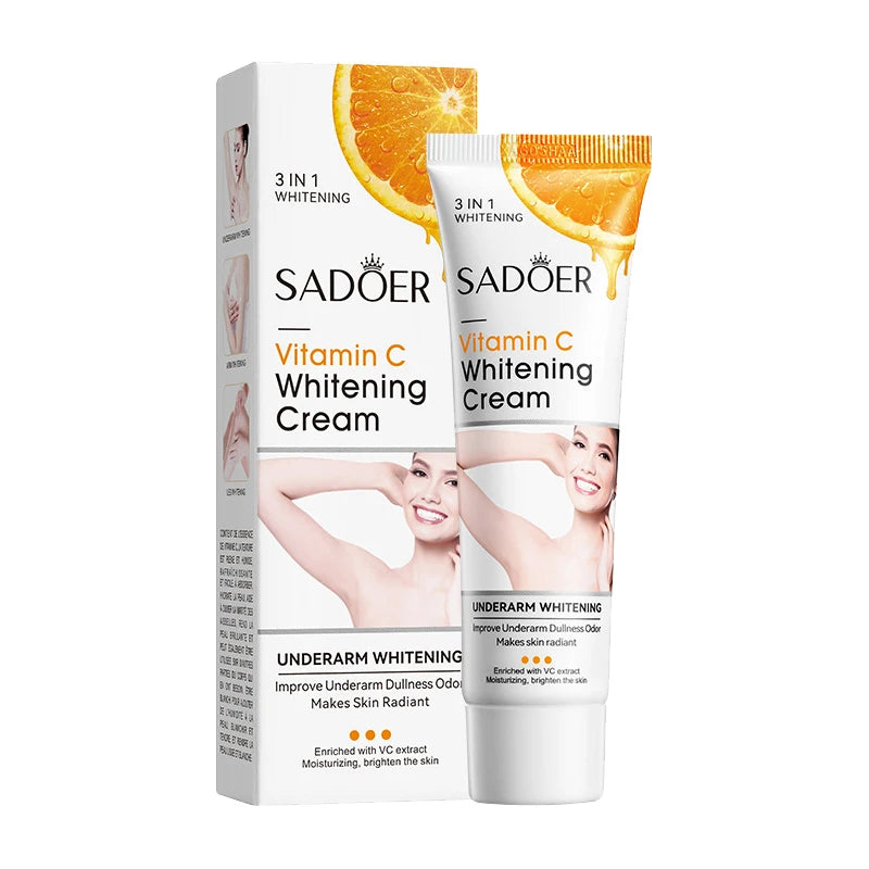 SADOER Vitamin C Whitening Cream Body Armpit Nourishing Anti-aging Smooth Moisturizing Body Lotion Exfoliating Creams Skin Care