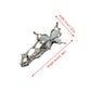 Y2K Irregular Liquid Metal Hairpin Butterfly Zircon Hair Clips Girl Fashion Silver Bang Clip For Women Hair Accessories