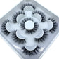 AMSDCN 5 Pairs 3d Mink Dramatic Volume Lashes Bulk Faux Thick Long Wispy Natural Mink Lashes Pack Short Wholesales Natural False