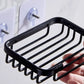 Quality Wall Mounted Soap Dish Self-adhesive Drill Free Metal Soap Holder Hollow Type Aluminum Soap Storage Rack Bathroom