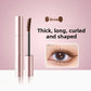 Silk Fiber Matte Mascara Makeup Ultra-Fine Brush Lengthens Eyelashes Waterproof Fast Dry Brown Black Curling Mascara Comestic