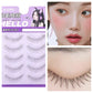 5 Pair False Eyelashes Korean Style U Shape Lashes Natural Soft Full Strip Eyelash Extension DIY Wispy Lash Cosmetic Supplies