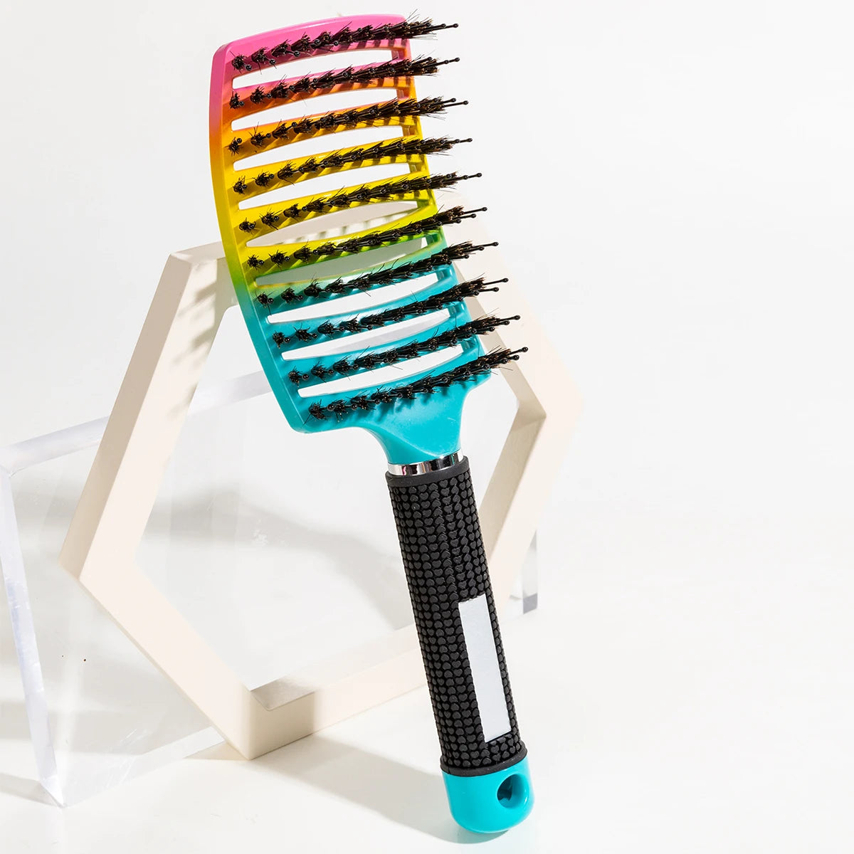 Detangling Hairbrush Scalp Massage Comb Bristle Nylon Women Magic Curly Hair Brush Salon Hairdressing Styling Tools Wholesale