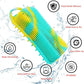 2 in 1 Silicone Shower Brush Scrubber Double-Sided Soft Silicone Scalp Massager Shampoo Body Bath Brushes Foam Skin Clean Tools