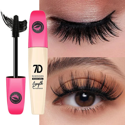 1pcs 7D Waterproof Mascara Long Lasting Smudge-proof Non-flaking Lengthen Volumizing Lifting Curling Mascara Eyelash Makeup