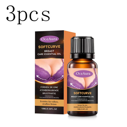 Breast care essential oil gently cares for women's breast skin, hydrates, nourishes, and moisturizes, massage essential oil