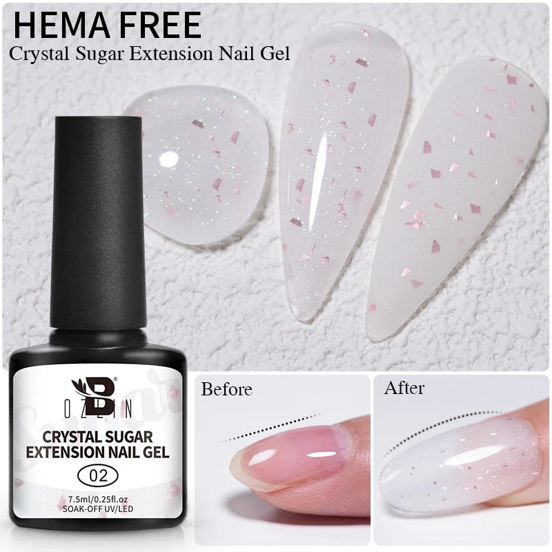 AWStorG 15ml 8 In 1 Reinforcement Gel Nail Gel Multifunctional Clear Gel Nail Polish Nail Strengthener Gel Nail Extension Hard