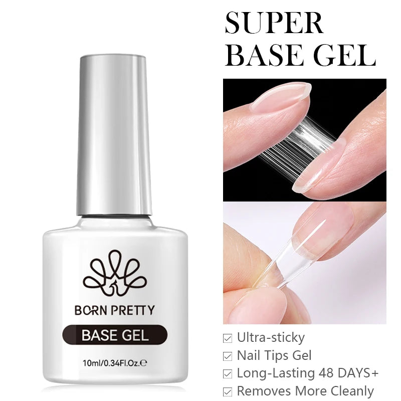 BORN PRETTY 10ml Sparkling Glitter Reflective Gel Nail Polish Sparkly Holo Shiny Pink Silver Black Gel Nail Art Salon Varnish