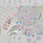 Magical Blow Bubbles Goldfish Bunny Rabbit Cat Kitten Shape Shiny Dreamy Bubbles 5D Nail Art Decorations Sticker Manicure Decal