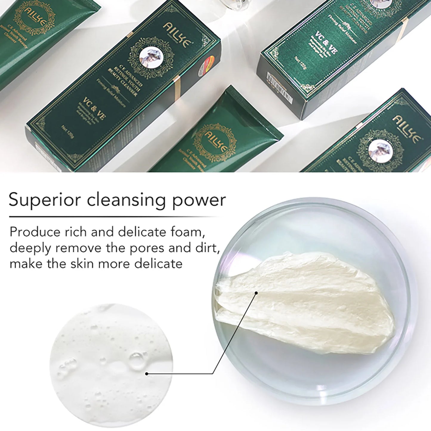 AILKE Dark Spots Removal Face Cream, With Retinol, Vitamin C, Reduce Freckles, Melanin Day And Night Lightening Skin Care Set