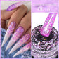 7ml Snowflake Gel Nail Polish UV LED Semi Permanent Milky White Pink Glitter Snow Sequins Gel Nails Art Design Varnish Manicure
