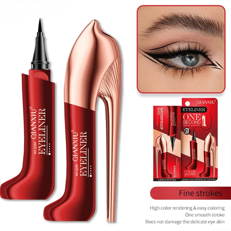High-heeled Shoes Come with A Black Eyeliner Pen, Which Is Waterproof, Sweat-resistant and Does Not Smudge The Eyeliner.