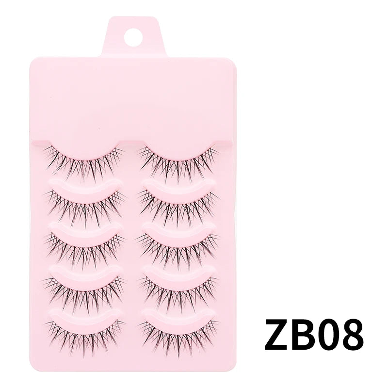 New Manga Lashes Soft Natural Eyelashes Thick False Eyelashes Manga Eyelashes Daily Dating Makeup Eyelashes Lashes Wispy