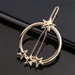 Triangle Moon Hairpin Fashion Women Metal Frog Clip Word Clip Elegant Star Round Barrette Alloy for Ladies Hair Accessories