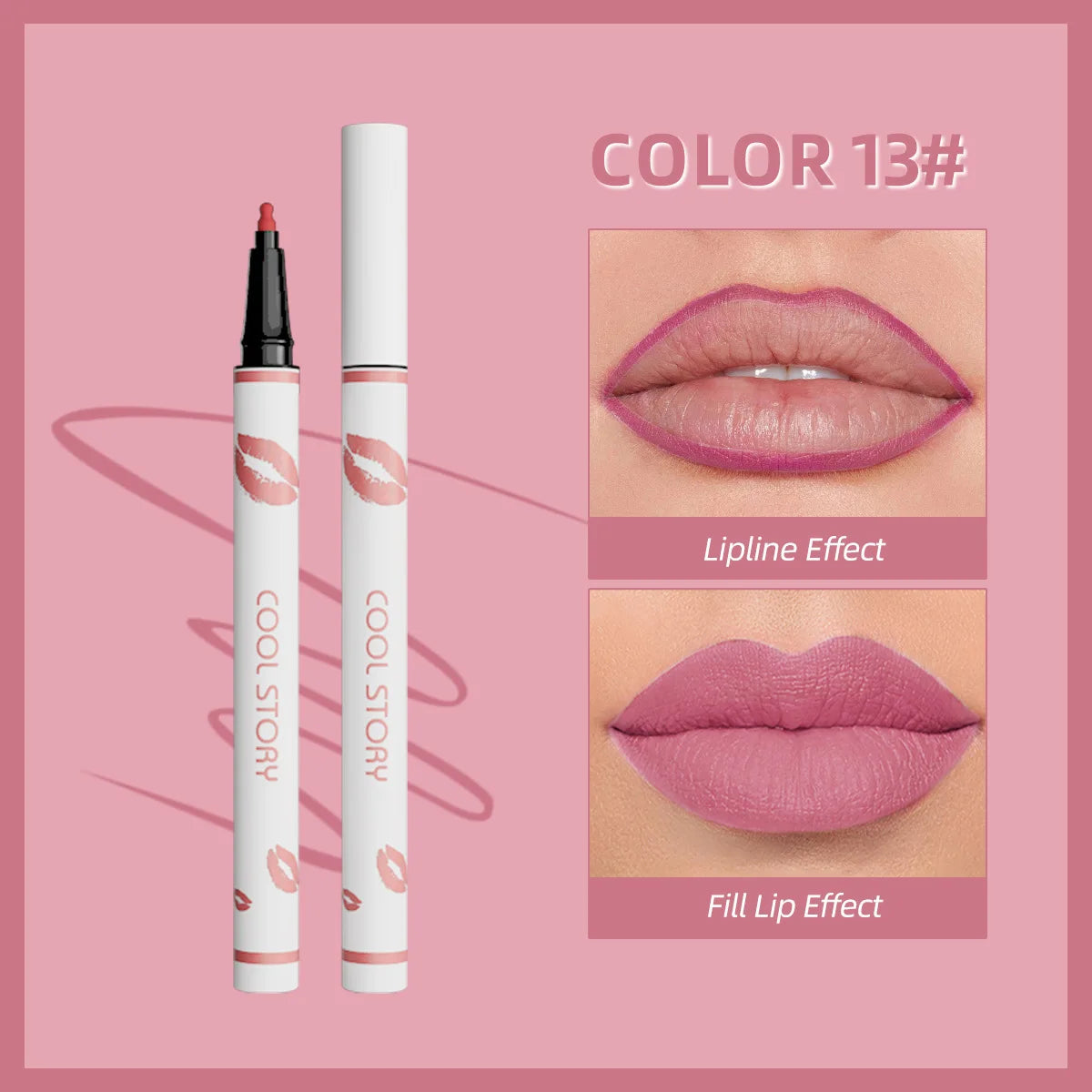 Liquid Matte Lipliner Pencil Waterproof long Lasting Lipstick Pen Natural Quick Drying Lip Liner Outline Lips Contour Makeup