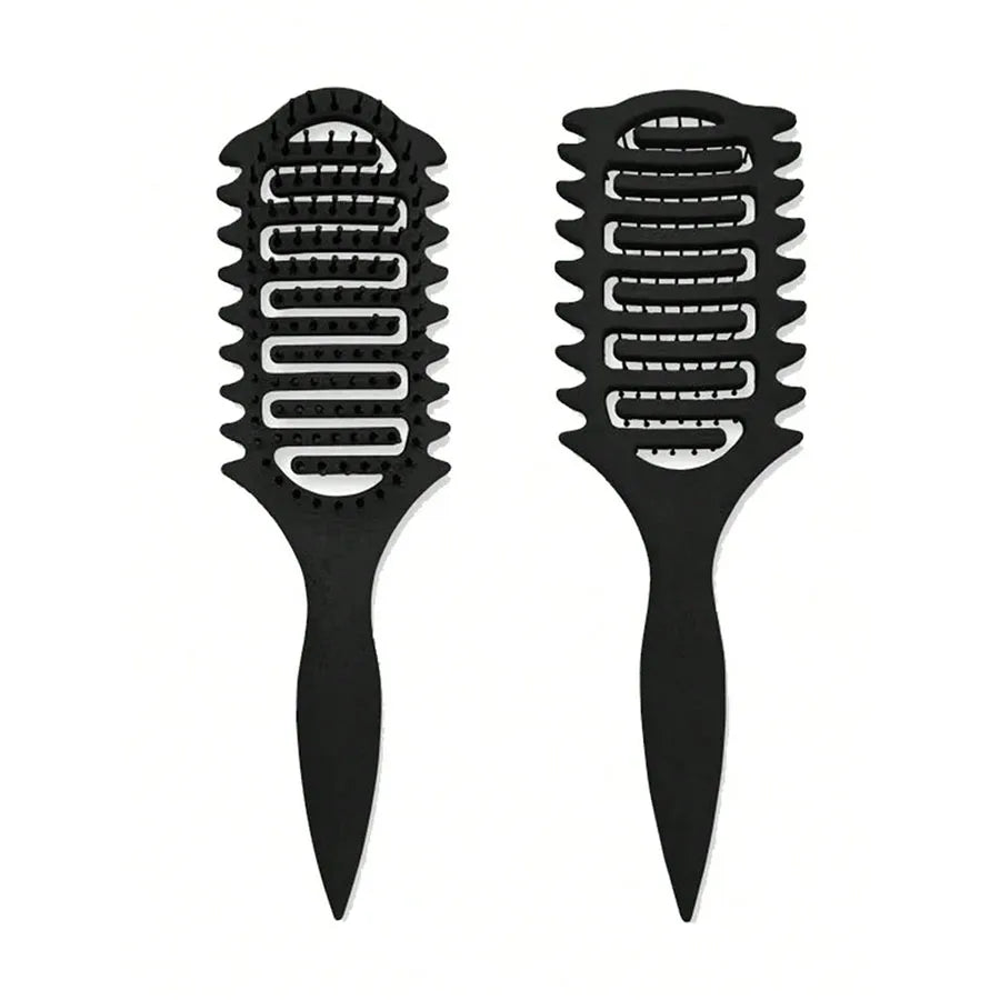 Curl Define Styling Brush Hollow Out Detangling Hair Brush Tangled Wet Curly Hair Comb Shaping Curls Barber Hairdressing Tools