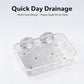 2 Pcs Suction Cup Soap Dish Holder Soap Case Clear Acrylic Plastic Wall Mounted Shower Soap Holder Bathroom Kitchen Accessory